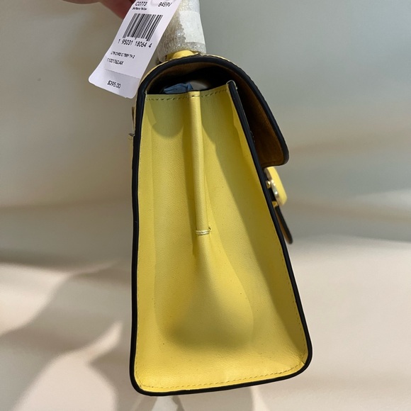 NWT Coach Tabby Top Handle Yellow Spring Summer Bag - Picture 8 of 14